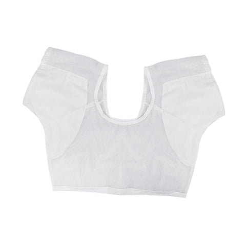 Magideal - Chaleco Transpirable Para Axilas Para Mujer, Práctico Y Transpirable, Con Almohadilla Para El Sudor, Ideal Para Bailar, Fitness, Gimnasio Y Entrenamie Blanco