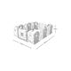 thumbnail image 2 of Corral plegable bebé armable con paneles de seguridad, gris, 2 of 3