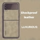 thumbnail image 1 of Premium Lamb Leather Wallet Phone Case With Shockproof Flip Cover For Samsung Galaxy Z Flip 3/4 - Protect Your Phone in Style!, 1 of 3
