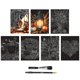 thumbnail image 3 of Bloc de Papel Rasca y Revela Brea Reese 14 Hojas Otoño Floral, 3 of 9