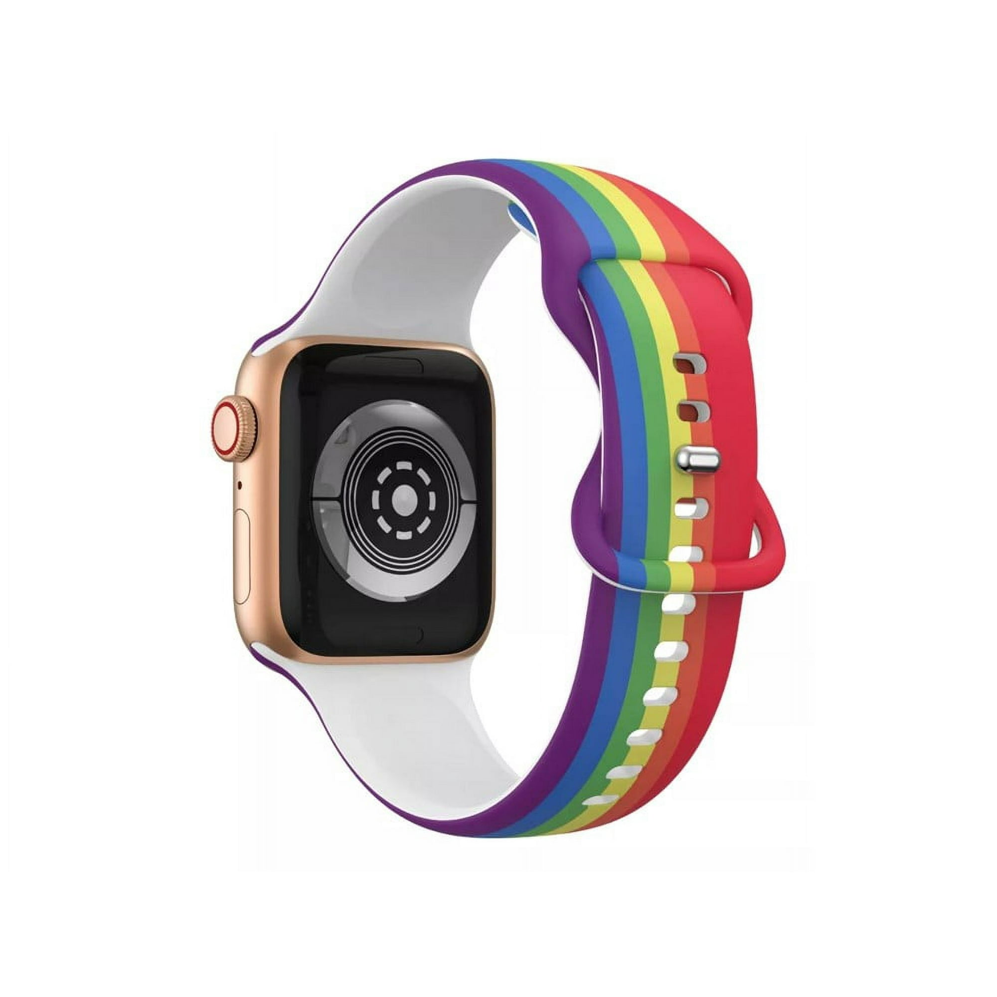 Genérico - Correa Diseño Compatible Iwatch Apple Watch 38/40/41mm Arcoiris