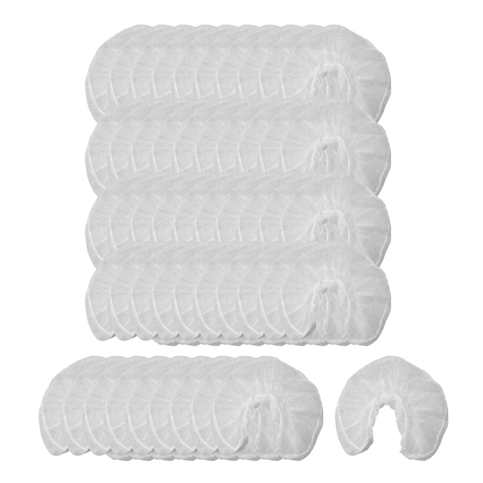 Magideal - 50 Uds. Fundas Para Reposacabezas De Spa, Fundas Profesionales Para Reposacabezas, Fundas Desechables Blancas Reutilizables Para Reposacabezas De Saló