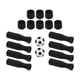 thumbnail image 2 of Mangos De Futbolín, Mini Juego De Fútbol De Mesa, Prácticos Tapones Octogonales Negros, 2 of 5