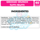 thumbnail image 2 of Grosso Crunch Tutti Frutti De Arcor (Caja Con 40 Chicles), 2 of 3