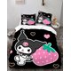 thumbnail image 1 of Cart-oon Bunny -3-Piece Be-d Set -Warm and- Comf-ortable -Kawaii- Beddi-ng Se-t Cute S-oft Mic-rofiber Bedclothe-s for Bo-ys Girls Ki-ds -King, 1 of 5
