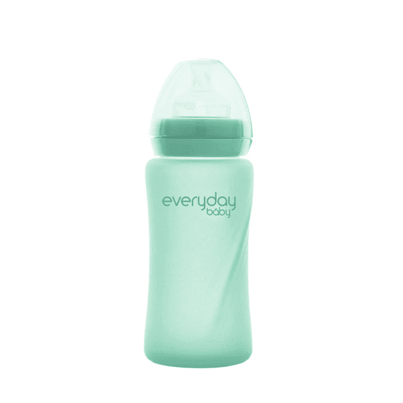 Mamadera De Vidrio Healthy 240 ml Verde