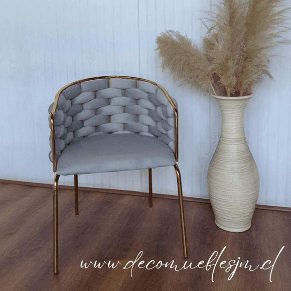 Sitial King Velvet Gold - Gris