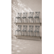 thumbnail image 1 of Pack de 8 Sillas Crossback Danubio Polipropileno de Comedor o Terraza Exterior - Gris, 1 of 5