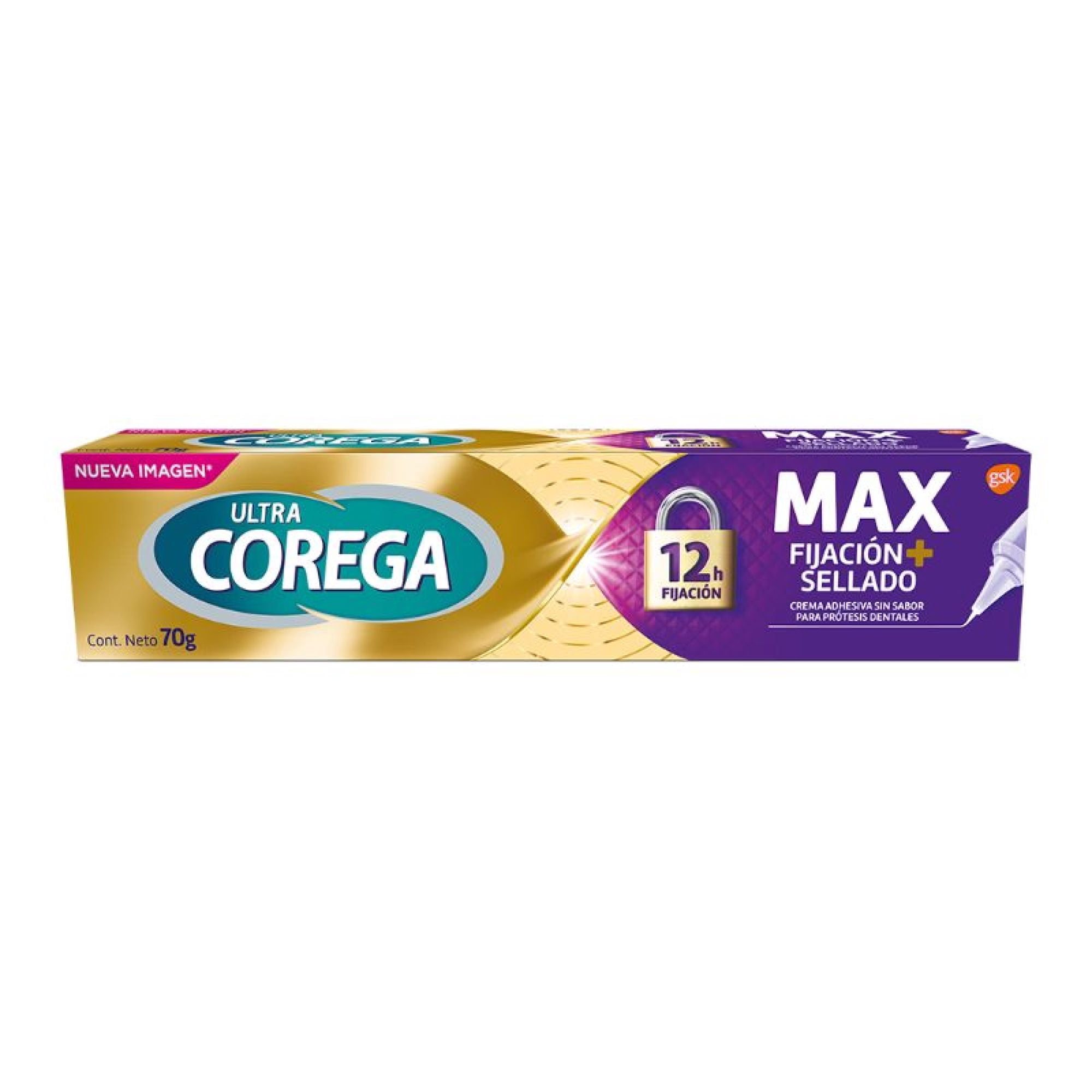 Crema Adhesiva Para Prótesis Dentales Máxima Fijación & Sellado 70 g Corega