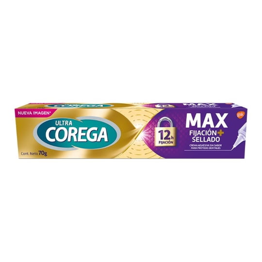 Crema Adhesiva Para Prótesis Dentales Máxima Fijación & Sellado 70 g Corega