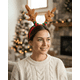 thumbnail image 1 of X12 Cintillo Diadema Navidad Cuernos De Reno 28cm, 1 of 5