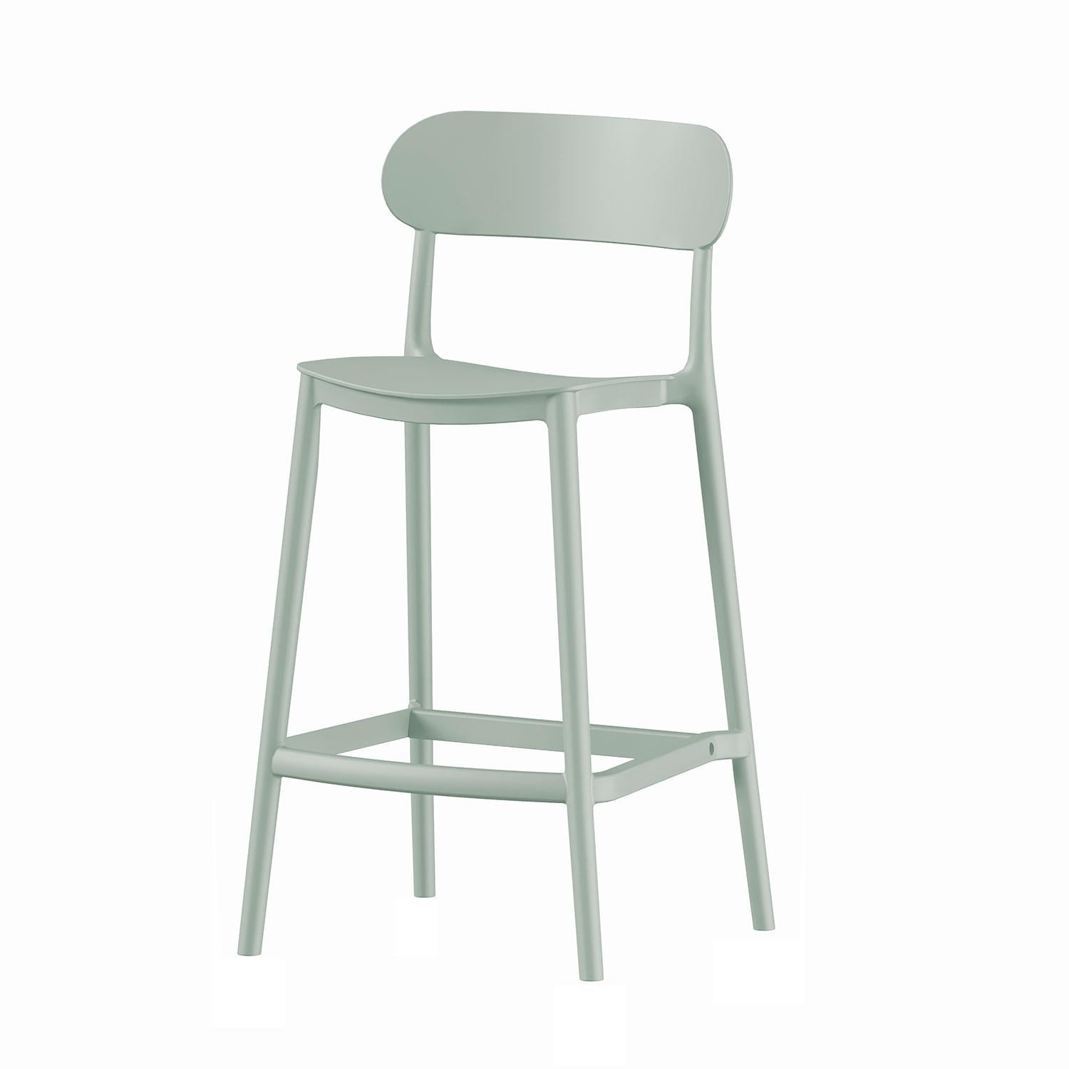 Piso Silla Taburete Oslo 92x44x49 Cm Escandinavia Verde