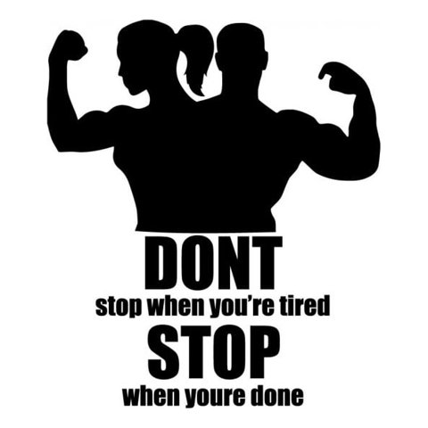 Rienda Libre Graphics - Decomural Stop When Your Done Sports Ws-42918