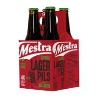 Cerveza Artesanal Lager Pils 4.5° Pack 4 Botella 330 Ml Mestra