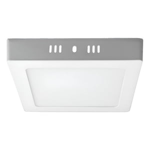 Teimporta - Panel Led Foco Plafón Sobrepuesto Cuadrado 12W Luz Cálida Blanco
