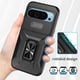thumbnail image 2 of Funda Armada para Google Pixel 9 con Tapa Deslizante y Soporte Magnético Giratorio Negro, 2 of 5