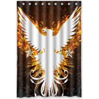 Pinghai - Cortina De Ducha Phoenix Con Ganchos (122 X 183 Cm)