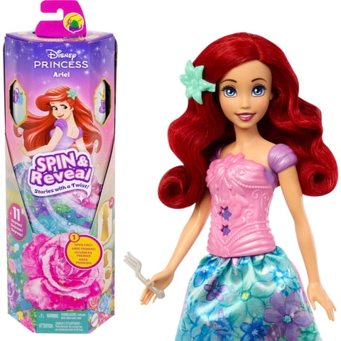 Muñeca De Moda Mattel Disney Princess Ariel Spin & Reveal