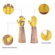 thumbnail image 2 of Guantes largos de jardinería para las mujeres a prueba de espinas, rosa poda cuero de vaca guantes de jardín para cactus, rosa y morena (L), 2 of 3