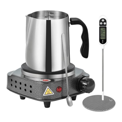 Bothyi - Suministros Para Hacer Velas De Bricolaje Con Cuchara Para Mezclar Y Kit Para Hacer Velas De Crisol