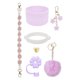 thumbnail image 2 of Juego De Accesorios Para Tazas, Bonitos Llaveros Con Dijes Para Actividades Al Aire Libre, Bolsos De Viaje, Morado, 2 of 5