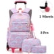 thumbnail image 1 of Rolling School Bags for Girls Backpack Children Waterproof School Backpacks with Wheels Middle School Trolley Luggage Back Pack, 1 of 3