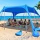 thumbnail image 1 of Carpa de playa LanSuper 335x305 cm con protección UPF 50+ y toldo de sombra, 1 of 7