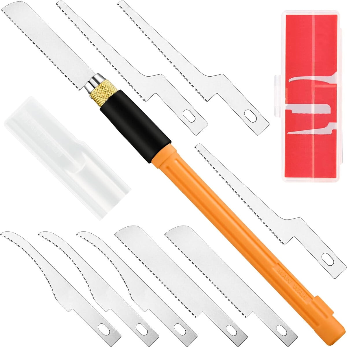 Sierra Manual Mini Honoson Kit 9 Hojas Modelismo Plastico