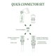 thumbnail image 4 of Juego De Conectores Rápidos Vego Para Manguera Con Cerradura De Agua 5pcs, 4 of 8