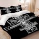 thumbnail image 1 of 3pcs Orthodox Cross-Themed Bedding Set Including Duvet Cover And Pillowcases Soft And Comfortable, 1 of 5