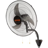 Ventilador De Pared Vevor De 20 Pulgadas, Oscilante, 3 Velocidades, 4650 Cfm