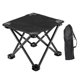 thumbnail image 3 of Taburete De Camping Ligero, Otomano, Reposapiés Para Parque, Mochileros, Patio, Color Negro, 3 of 5