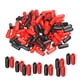 thumbnail image 1 of Uxcell Tapas de Goma para Extremos Cubierta Surtida Protector de Rosca de Vinilo para Tornillo Perno Negro Rojo 0.18" 100Pcs, 1 of 5