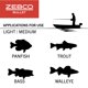 thumbnail image 5 of Carrete de Pesca Zebco Bullet Tamaño 20, Línea Rápida de 28,9", 5 of 7