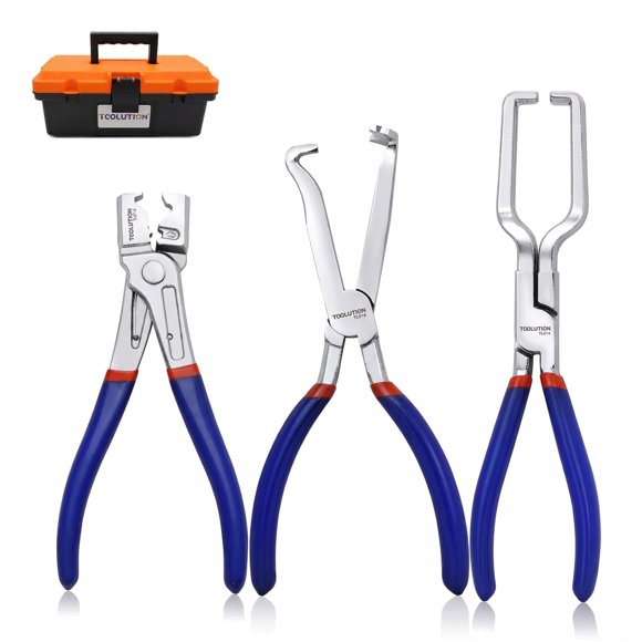 TOOLUTION Juego de 3 pinzas para desconexión de mangueras y líneas de combustible