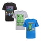 thumbnail image 1 of Pack De 3 Remeras Para Niños Con Estampado De Creeper Talle 5 6, 1 of 8