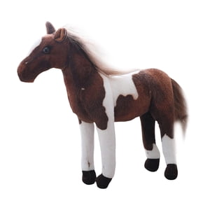 Magideal - Lindo Caballo De Simulación Sofá Almohada Muñecas De Clásicas Juguete De Peluche Cómodo Estatuilla De Caballo Para Juguete De Utilerí , Estilo D