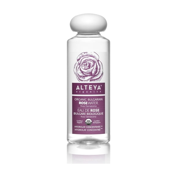 Tónico facial Alteya Organics, agua de rosas, 250 ml, USDA Organic