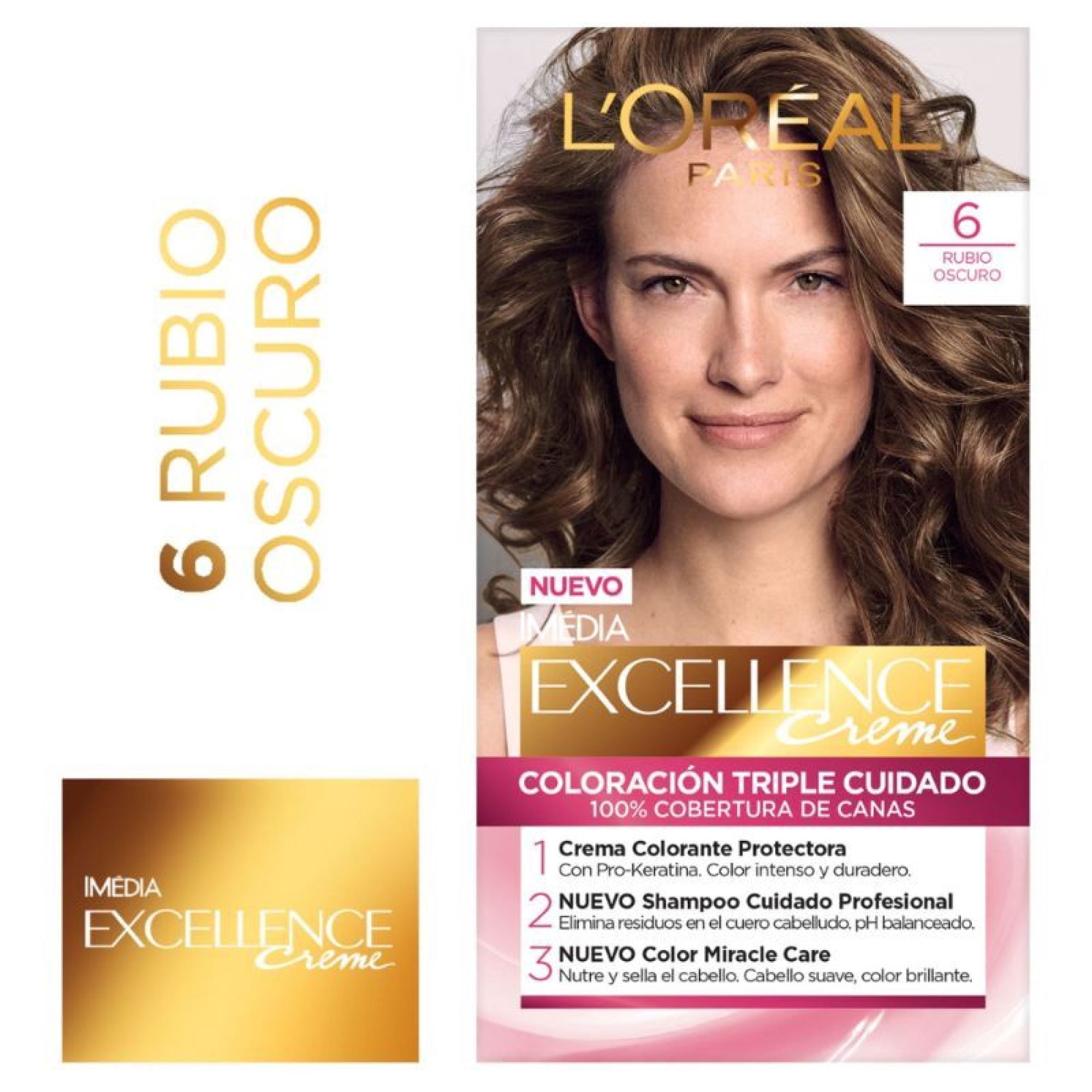 Coloración Excellence Cabello 6 / Rubio Oscuro