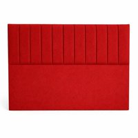 Lore - Respaldo 2 Plazas Rojo Línea /Tubular Felpa Suave Premium