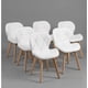 thumbnail image 1 of Pack 6 Sillas Mariposas Ecocuero Wood Blanco, 1 of 2