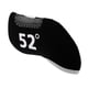 thumbnail image 2 of Protector De La Cubierta De La Cabeza Del Headcover Del Hierro Del Putter Del Hierro Del Club De Golf 52 Grados Negros, 2 of 5