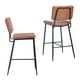 thumbnail image 4 of Pack 2 Pisos De Bar Con Espaldar Acolchado Café, 4 of 6