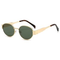 Novy - Gafas Lentes De Sol Retro Estilo Celine Lente Color Verde