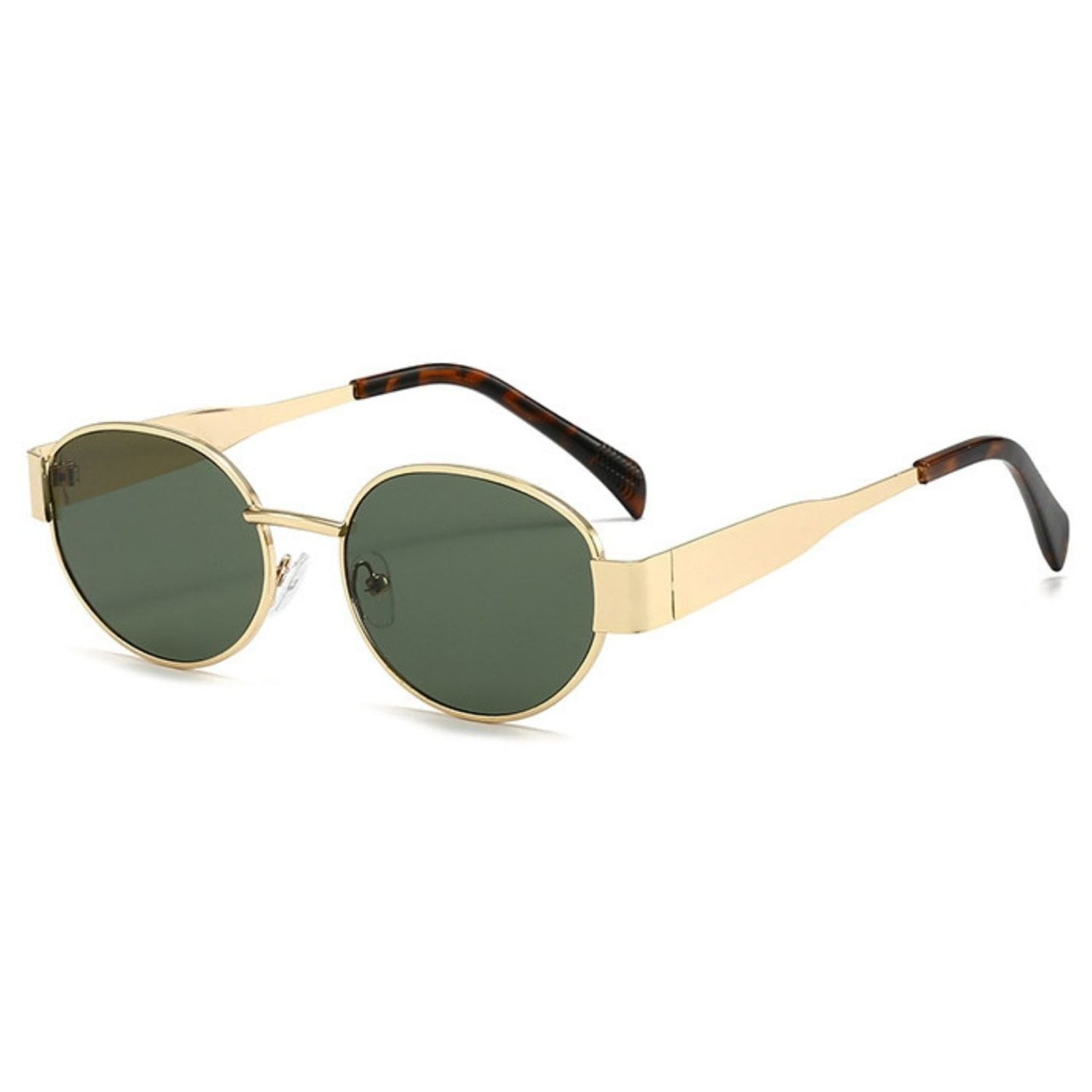 Novy - Gafas Lentes De Sol Retro Estilo Celine Lente Color Verde