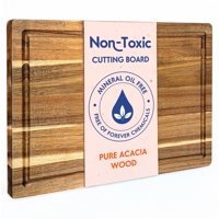 Tabla Para Cortar Ziruma De Madera De Acacia 41X28X3 Cm No Tóxica