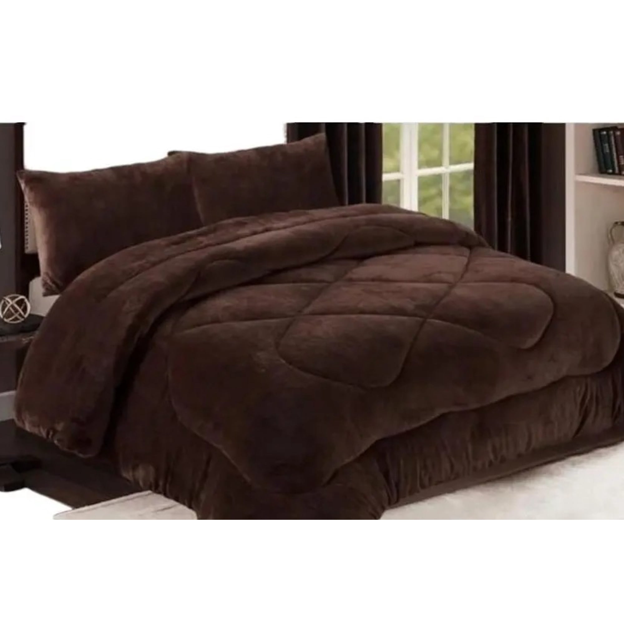 Genérico - Cobertor Plush Con Chiporro 2 Plazas + 2 Fundas Almohada