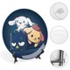 thumbnail image 4 of Badtz Maru Plato decorativo de porcelana fina (bone china), plato decorativo de cerámica para hogar, oficina, soporte de pared, platos decorativos para dormitorio - 6 pulgadas (15 cm), 4 of 6