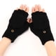 thumbnail image 5 of Guantes de invierno para mujer, paquete de 2, cálidos, de punto, convertibles, sin dedos, con gorro protector., 5 of 5