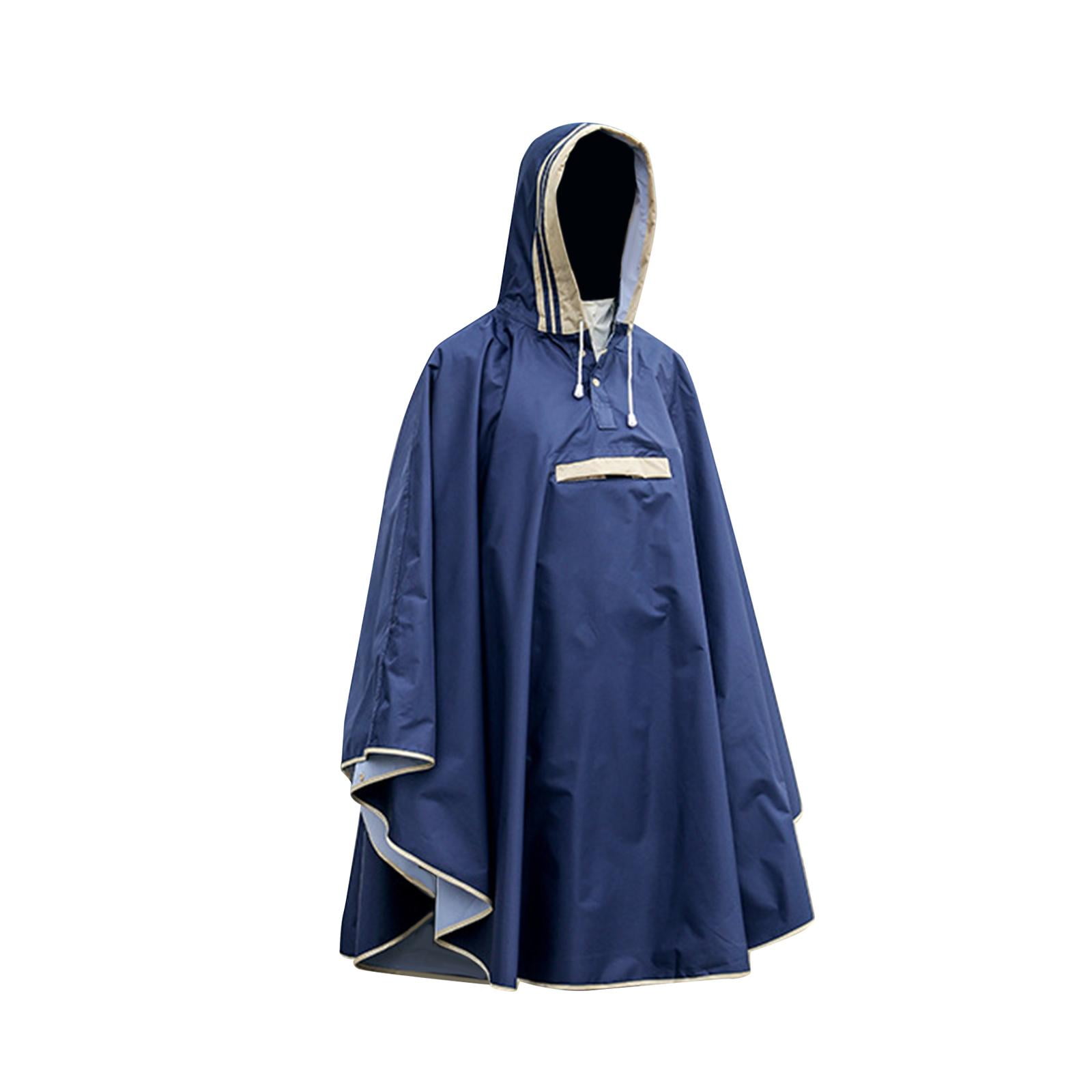 Magideal - Poncho De Lluvia Para Niños Poncho Con Capucha Impermeable Impermeable Prendas De Vestir Chaqueta De Lluvia De Moda Impermeable Para Niños Niñas Niños Azul M